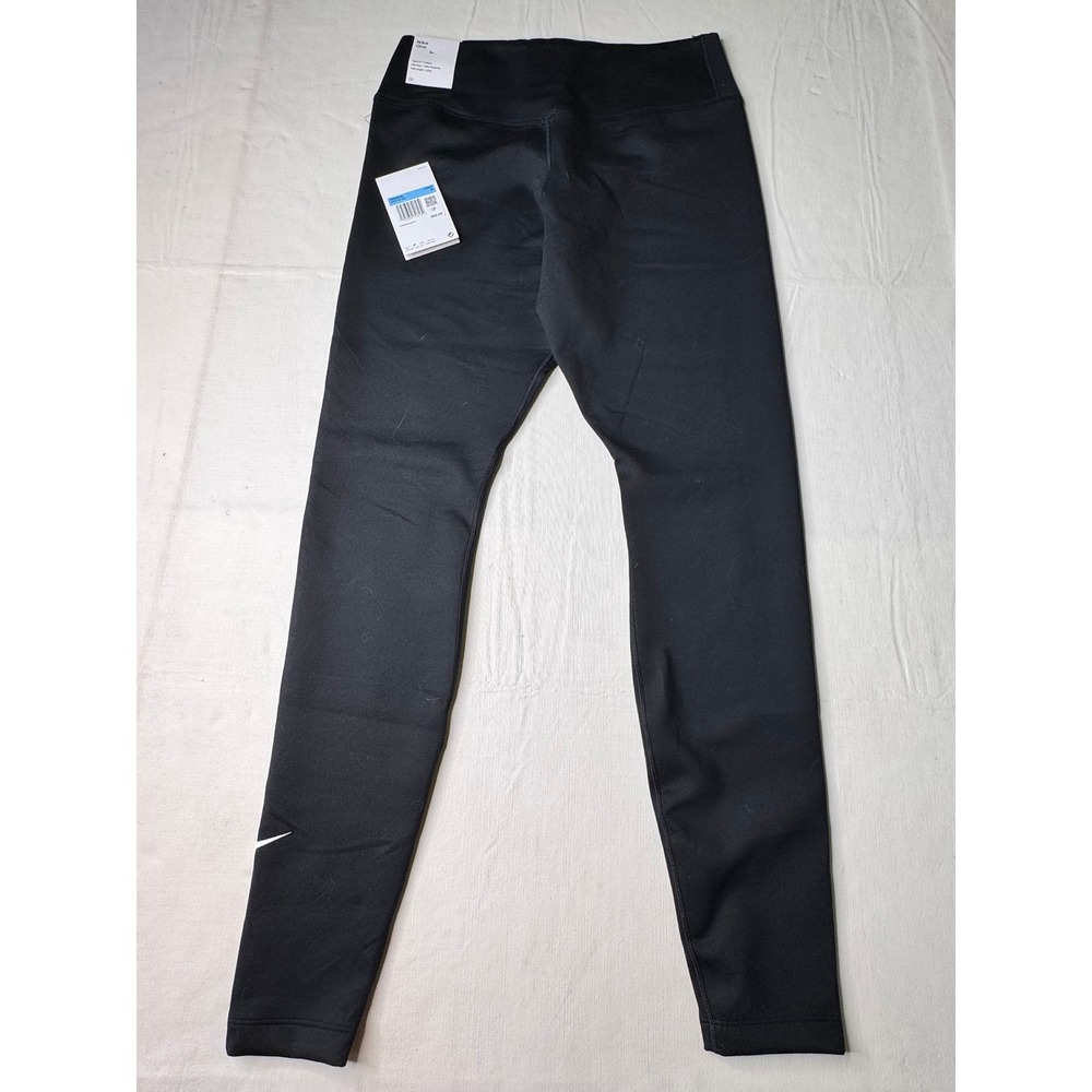 Nike Therma-FIT One Women Black Training Leggings Mid-Rise Tights DD6489-010 NEW